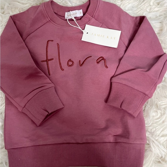 NEW Jamie Kay Flora Sweat Sweater Plum - Picture 3 of 5